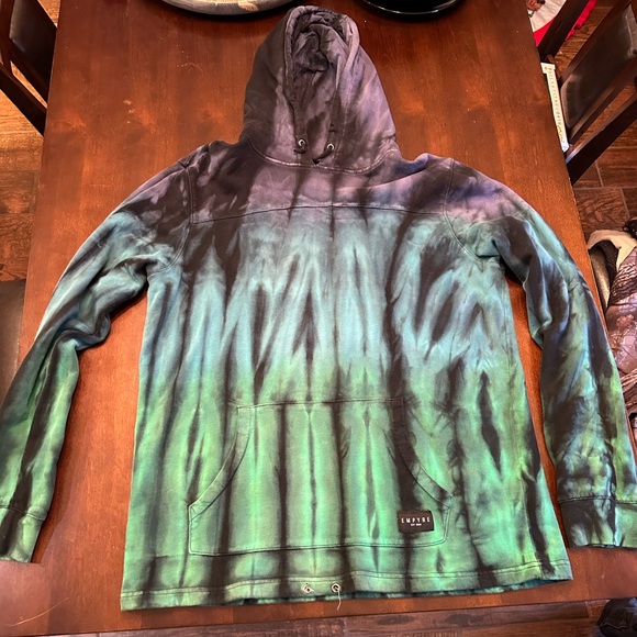 Men’s XL Hoodie. Green and purple tie dye. Brand: Empyre - Picture 1 of 1